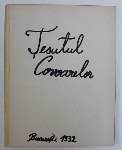 TESUTUL COVOARELOR , MANUAL PENTRU SCOALELE : PROFESIONALE , NORMALE , DE MENAJ SI DE MESERII de ALEXANDRINA AL. GHEORGHIU , 1932