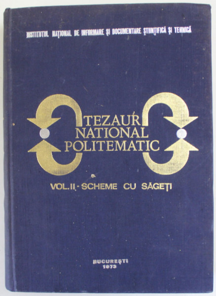 TEZAUR NATIONAL POLITEMATIC , VOLUMUL II : SCHEME CU SAGETI  , 1973