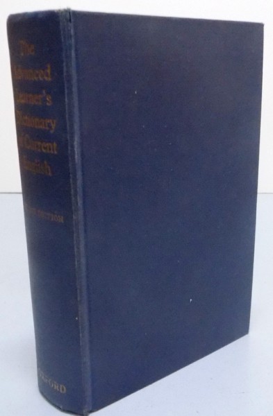 THE ADVANCED LEARNER'S DICTIONARY OF CURENT ENGLISH , 1963