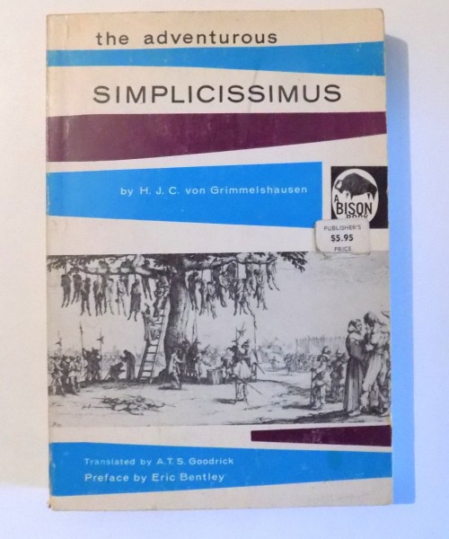 THE ADVENTUROS SIMPLICISSIMUS by H. J. C. VON GRIMMELSHAUSEN , 1962