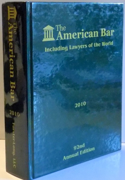 THE AMERICAN BAR INCLUDING LAWYERS OF THE WORLD by MARIE T. FINN...VICKI GRAHAM , 2010