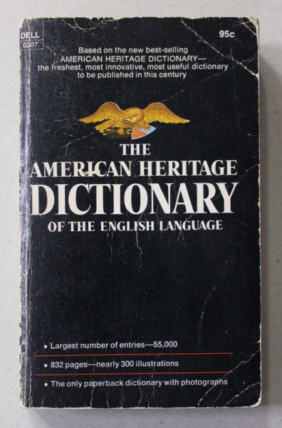 THE AMERICAN HERITAGE DICTIONARY OF THE ENGLISH LANGUAGE , EDITOR PETER DAVIES , 1970