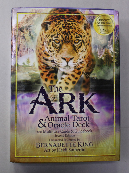 THE ARK - ANIMAL TAROT and ORACLE DECK , 100 MULTI - USE CARDS and GUIDEBOOK , by BERNADETTE KING , 2020