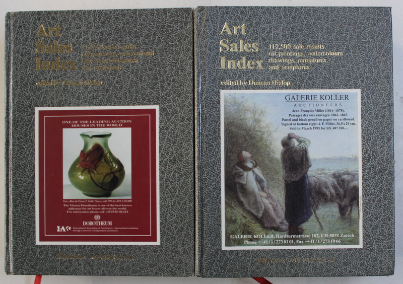 THE ART SALES INDEX 1995 / 1996 , VOL. I  - II , edited by DUNCAN HISLOP , 1996
