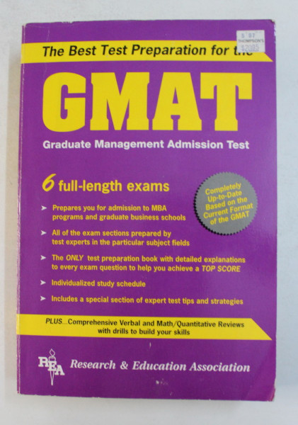 THE BEST TEST PREPARATION FOR GMAT by ANITA PRICE DAVIS ...ERNEST WOODWARD , 1994