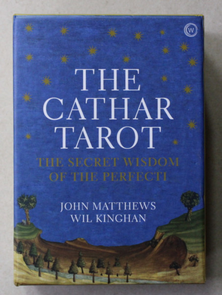 THE CATHAR TAROT - THE SECRETS WISDOM OF THE PERFECTI by JOHN MATTHEWS and WIL KINGHAN , INCLUDES 77 TAROT CARDS AND ONE MINIGUIDE , 2020