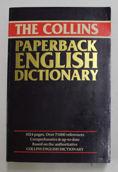 THE COLLINS PAPERBACK ENGLISH DICTIONARY , managing editor WILLIAM T. McLEOD , 1987
