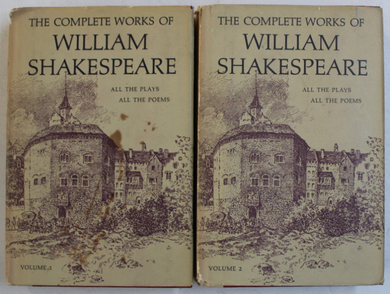 THE COMPLETE WORKS OF WILLIAM SHAKESPEARE  - ALL TH EPLAYS , ALL THE POEMS , VOL. I - II , edited by W.G. CLARK and W. ALDIS WRIGHT