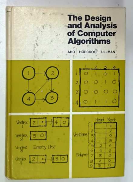 THE DESIGN AND ANALYSIS OF COMPUTER ALGORITHMS  by AHO ...ULLMAN , 1975