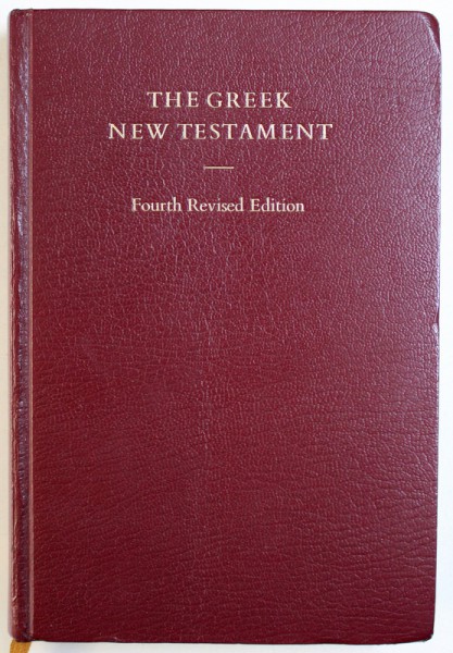 THE GREEK  NEW TESTAMENT edited by KURT ALAND ...ALLEN WICKGREN , EDITIE IN LIMBA GREACA 1994