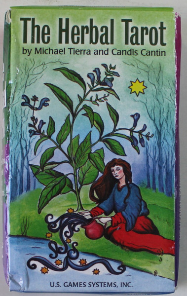 THE HERBAL TAROT by MICHAEL TIERRA and CANDIS CANTIN , INCLUDES 78 CARDS AND INSTRUCTIONS  BOOKLET , 2018