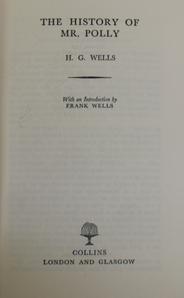 THE HISTORY OF MR. POLLY by H.G. WELLS , 1966, COPERTA CARTONATA