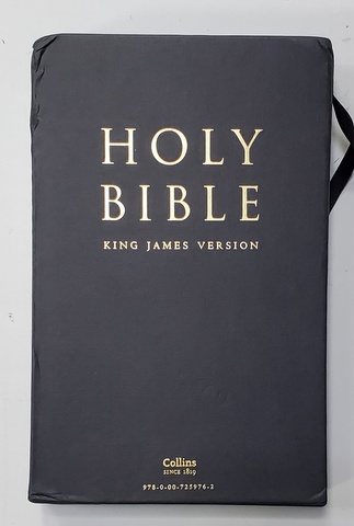 THE HOLY BIBLE - KING JAMES VERSION , EDITIE DE LUX , PE HARTIE DE BIBLIE , LEGATURA PIELE , ANII '2000