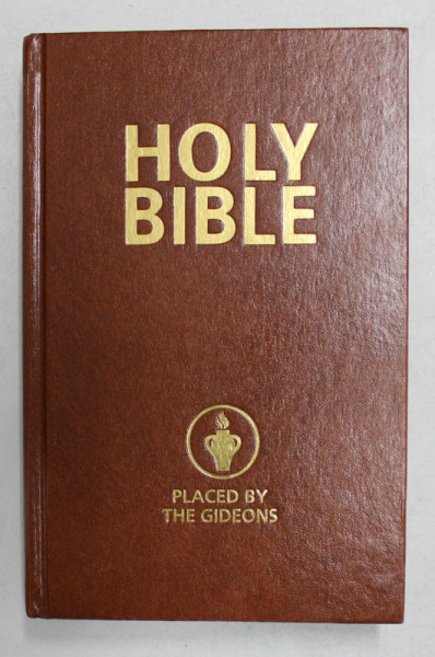 THE HOLY BIBLE - THE GIDEONS INTERNATIONAL IN THE BRITISH ISLES , ANII '2000 , TIPRAITA PE HARTIE DE BIBLIE *