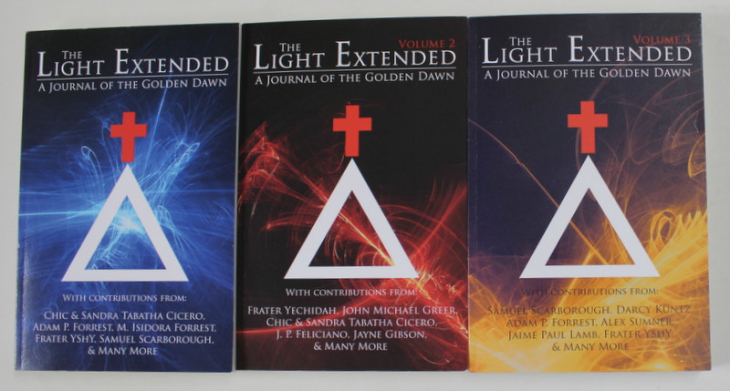 THE LIGHT EXTENDED - A JOURNAL OF THE GOLDEN DAWN , 3 VOLUMES , 2019 - 2021