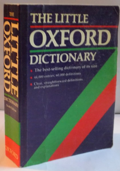 THE LITTLE OXFORD DICTIONARY , OF CURRENT ENGLISH , 1986