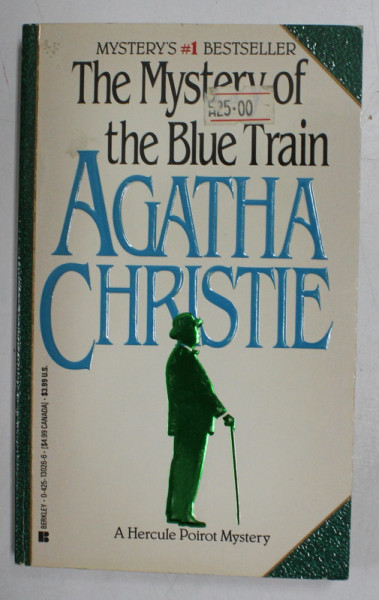 THE MYSTERY OF THE BLUE TRAIN by AGATHA CHRISTIE , 1991, PREZINTA SEMNE DE UZURA *