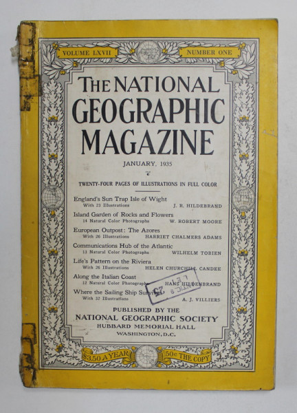 THE NATIONAL GEOGRAPHIC MAGAZINE JANUARY 1935