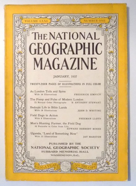 THE NATIONAL GEOGRAPHIC MAGAZINE , JANUARY 1937