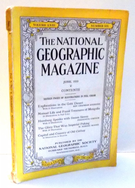THE NATIONAL GEOGRAPHIC MAGAZINE JUNE 1933