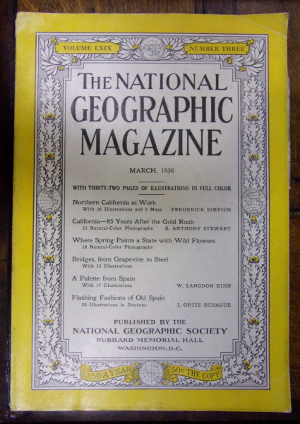 THE NATIONAL GEOGRAPHIC MAGAZINE MARCH 1936