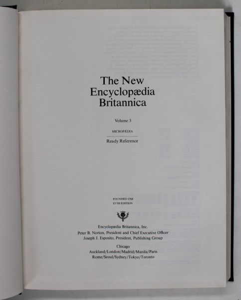 THE NEW ENCYCLOPAEDIA BRITANNICA , VOLUME 3 , 1994