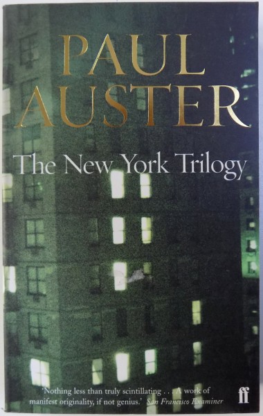 THE NEW YORK TRILOGY by PAUL AUSTER , 2004
