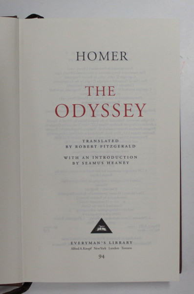 THE  ODYSSEY by HOMER , 1992