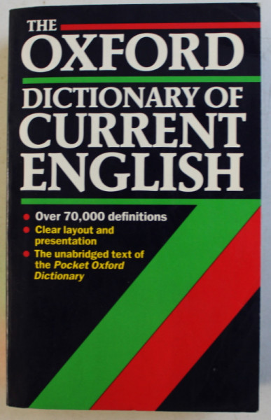 THE OXFORD DICTIONARY OF CURRENT ENGLISH by R. E. ALLEN , 1992