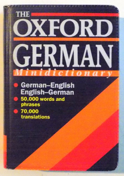 THE OXFORD GERMAN MINIDICTIONARY , GERMAN - ENGLISH, ENGLISH - GERMAN , 1993