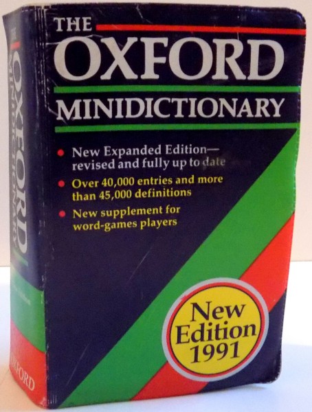 THE OXFORD MINIDICTIONARY , 1991