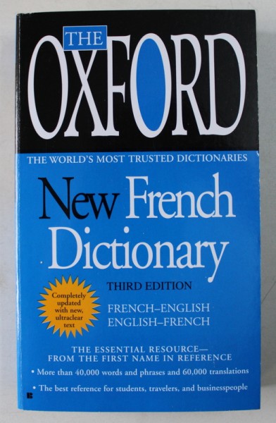 THE OXFORD NEW FRENCH DICTIONARY , FRENCH - ENGLISH / ENGLISH - FRENCH , 2009