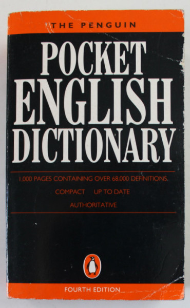 THE PENGUIN POCKET ENGLISH DICTIONARY , 1990 , PREZINTA URME DE UZURA