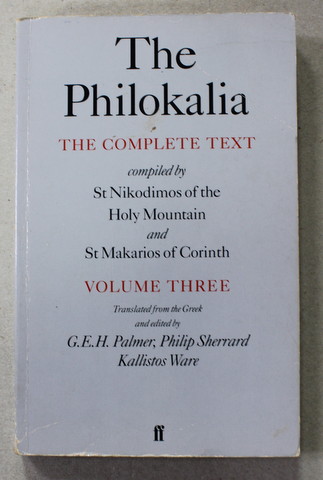 THE PHILOKALIA - THE COMPLETE TEXT , VOLUME THREE , 1995