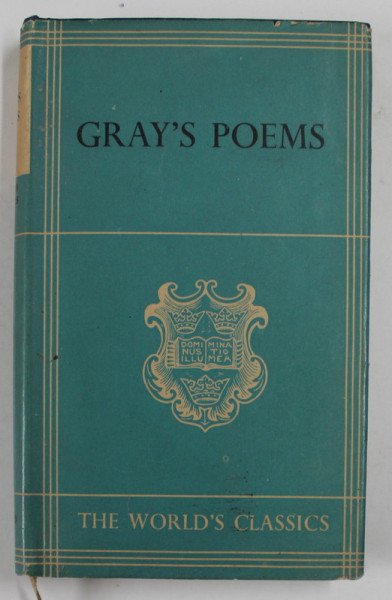 THE POEMS OF THOMAS GREY , 1939