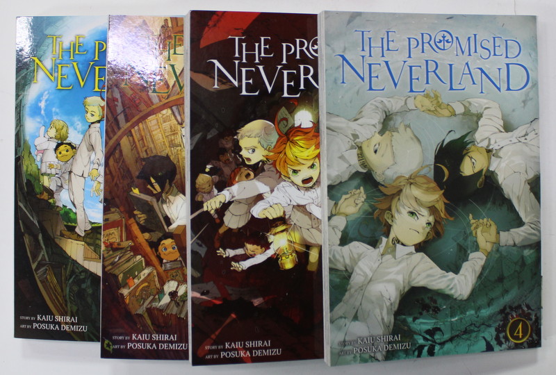 THE PROMISED NEVERLAND , story by KAIU SHIRAI , art by POSUKA DEMIZU , 4 VOLUMES , 2021, BENZI DESENATE *