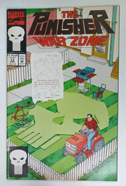 THE PUNISHER , WAR ZONE , BENZI DESENATE CU TEXT IN LIMBA ENGLEZA , 13 MAR.  1993