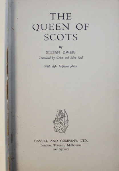 THE QUEEN OF SCOTS by STEFAN ZWEIG , 1935