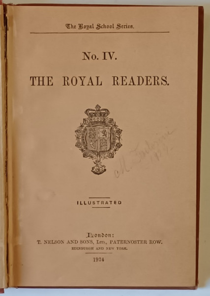 THE ROYAL SCHOOL SERIES , NO. IV , THE ROYAL READERS , ILLUSTRATED , 1924