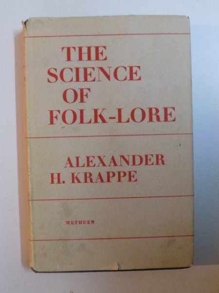 THE SCIENCE OF FOLK - LORE de ALEXANDER H. KRAPPE ,