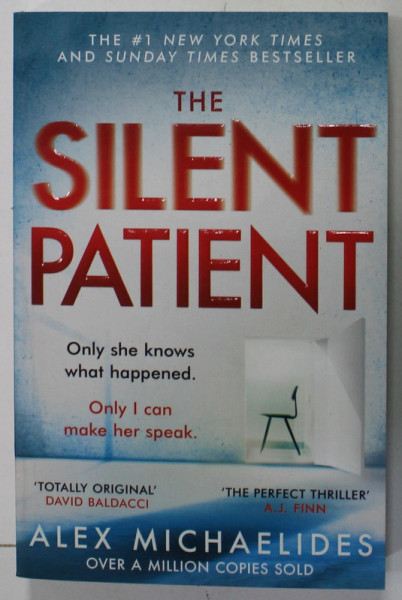 THE SILENT PATIENT by ALEX MICHAELIDES , 2019 , COPERTA BROSATA