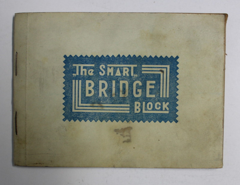 THE SMART BRIDGE BLOCK ( CARNET PENTRU BRIDGE ) , PERIOADA INTERBELICA