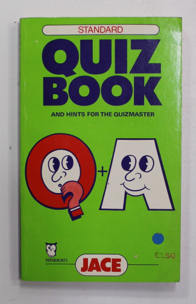 THE STANDARD QUIZ BOOK  by JACE - AND HINTS FOR THE QUIZMASTER , 1984