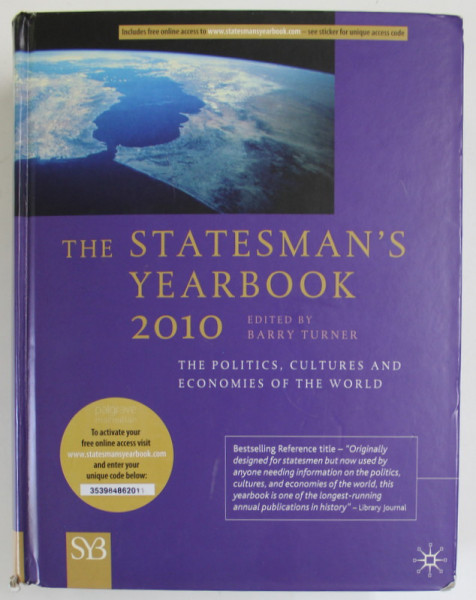 THE STATESMAN 'S YEARBOOK  by BARRY TURNER , 2010