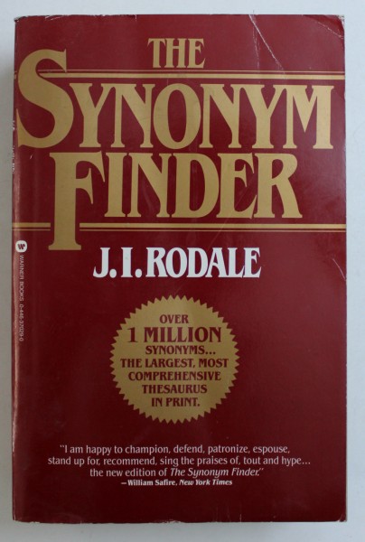 THE SYNONYM FINDER by J . I . RODALE , 1978