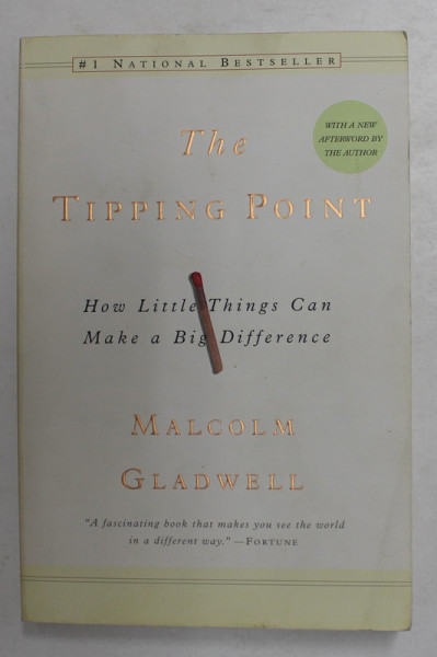 THE TIPPING POINT - HOW LITTLE THINGS CAN MAKE A BIG DIFFERENCE by MALCOM GLADWELL , 2000