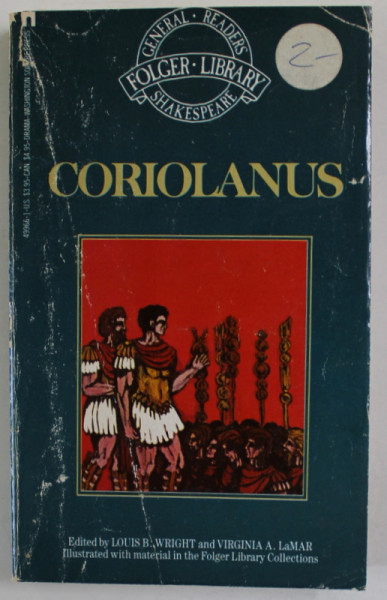 THE TRAGEDY OF CORIOLANUS by WILLIAM SHAKESPEARE , 1962