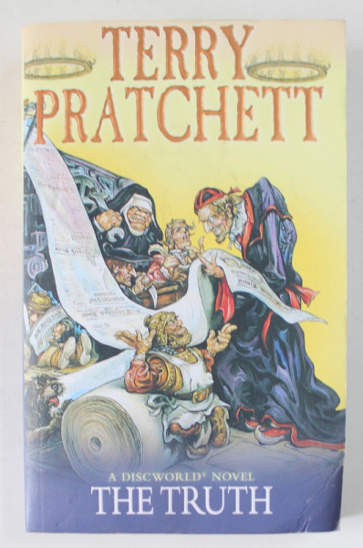 THE TRUTH  , A DISCWORLD NOVEL by TERRY PRATCHET , 2001 , PREZINTA HALOURI DE APA