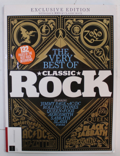 THE VERY BEST OF CLASSIC ROCK , WITH ISSUE 300 OF CLASSIC ROCK , REVISTA ,  ANII ' 2000
