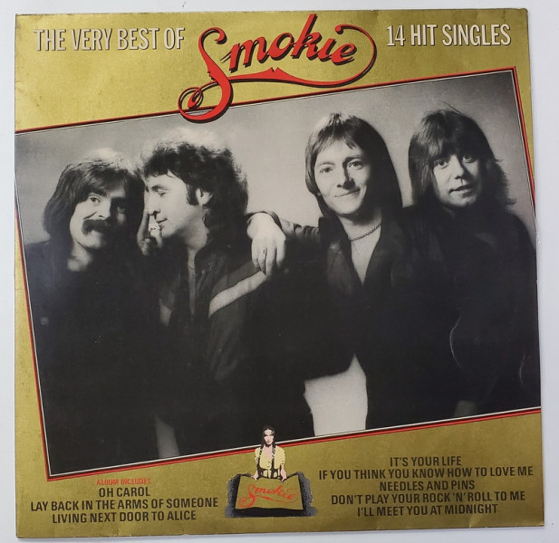 THE VERY BEST OF SMOKIE - 14 HIT SINGLES , DISC VINIYL , 1980